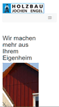 Mobile Screenshot of holzbau-engel.de